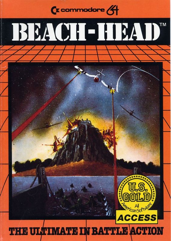 Front Cover for Beach-Head (Commodore 64)