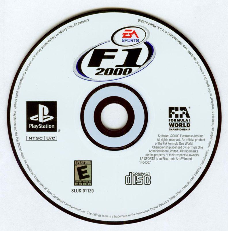 Media for F1 2000 (PlayStation)