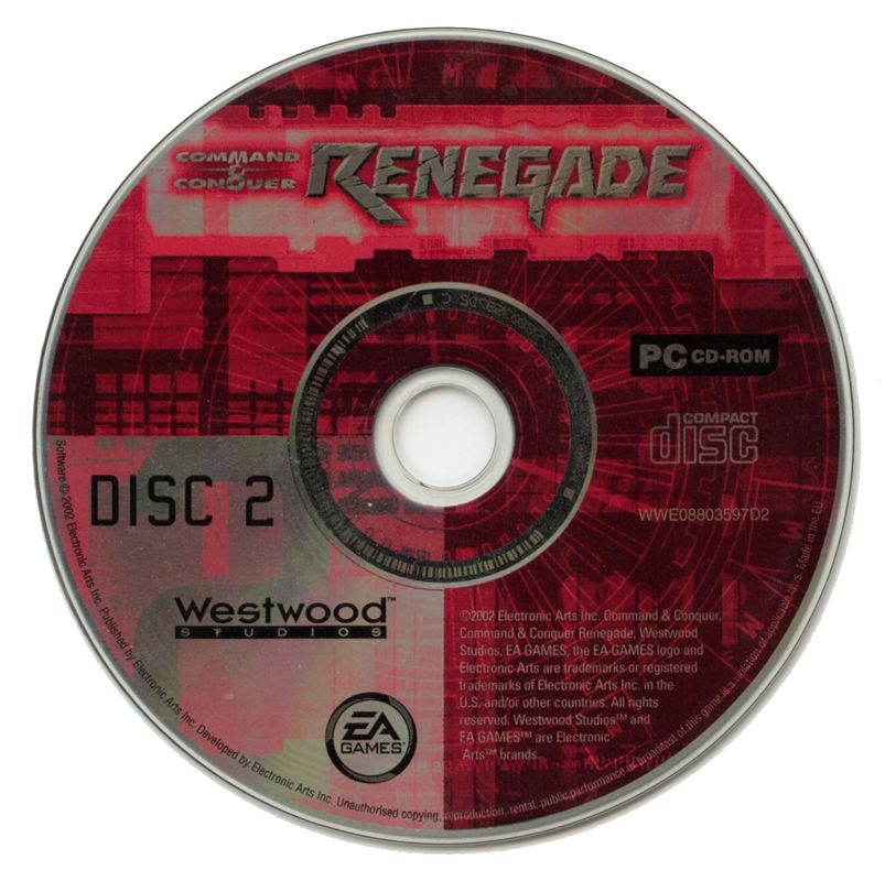 Media for Command & Conquer: Renegade (Windows): Disc 2 - Game