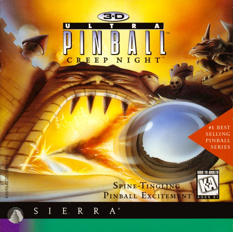 Other for 3-D Ultra Pinball: Creep Night (Windows and Windows 3.x): Jewel Case - Front