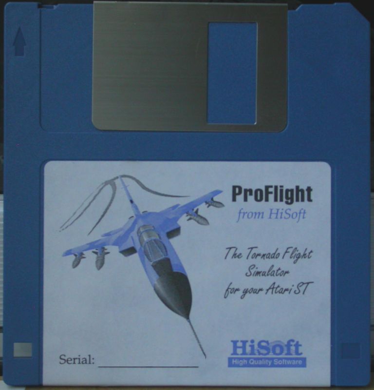 Media for ProFlight (Atari ST): ProFlight program disk (SN masked)