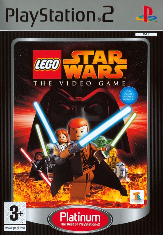 Front Cover for LEGO Star Wars: The Video Game (PlayStation 2) (Platinum release)