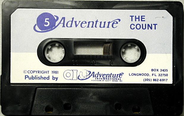 Media for The Count (Atari 8-bit) (Styrofoam folder - later cover art)