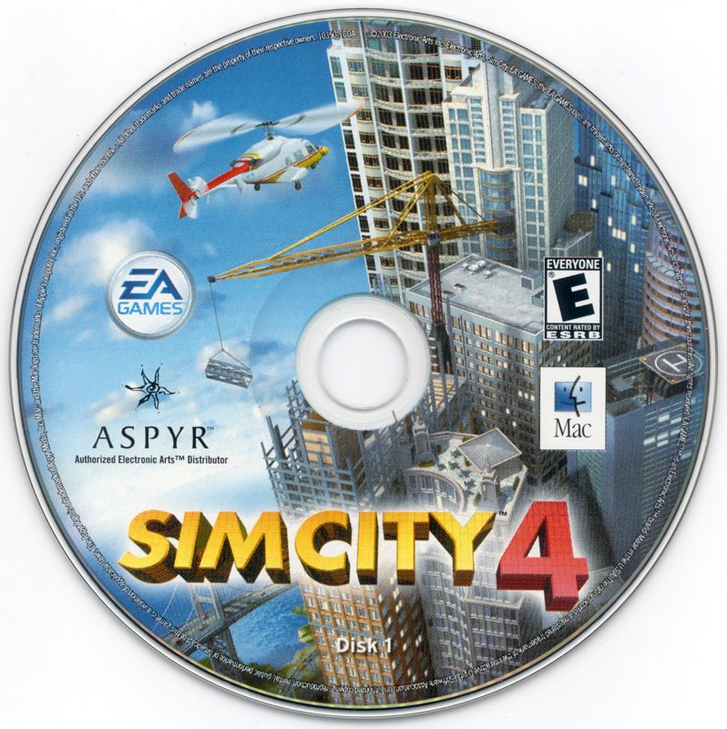 Media for SimCity 4 (Macintosh): Disc 1