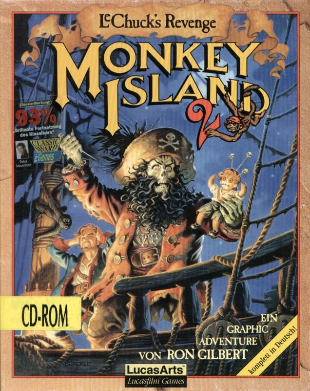 Monkey Island 2: LeChuck's Revenge cover or packaging material - MobyGames