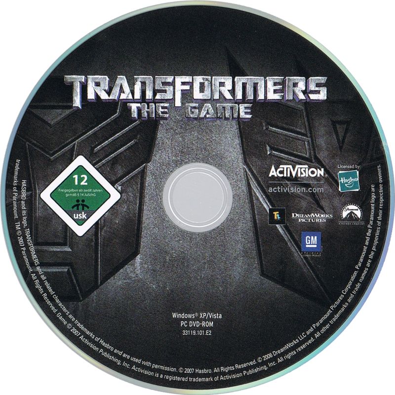 Media for Transformers: The Game (Windows) (Software Pyramide release)