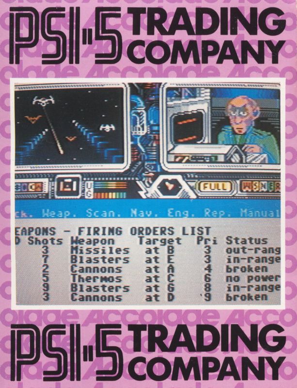 Front Cover for Psi 5 Trading Co. (Commodore 64)