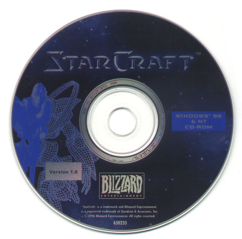 Media for Blizzard's Game of the Year Collection (Windows): StarCraft disc