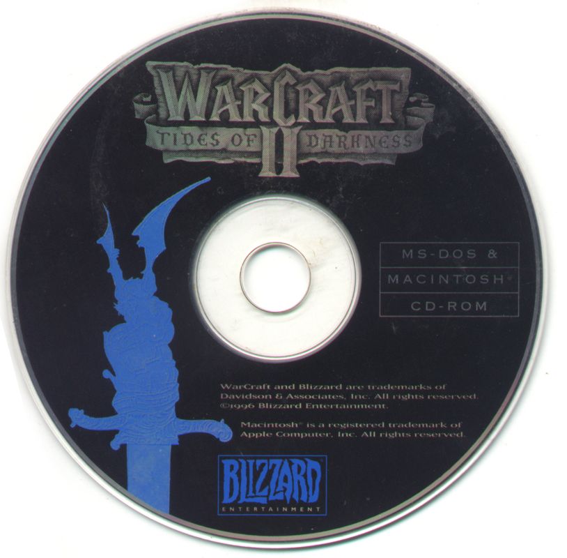 Media for Blizzard's Game of the Year Collection (Windows): Warcraft II: Tides of Darkness disc