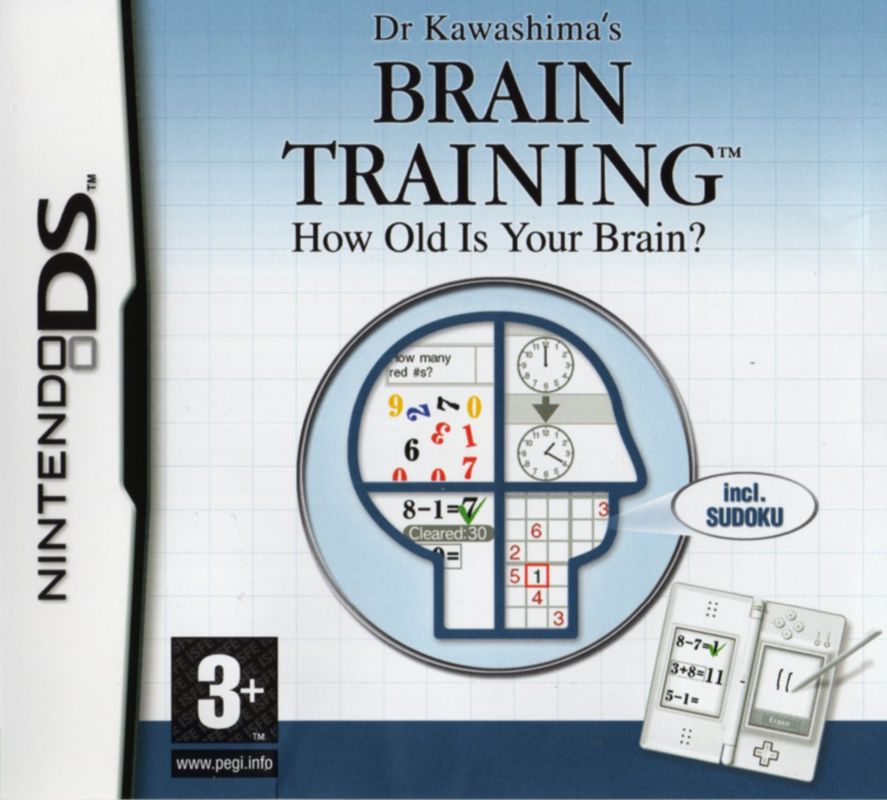 Front Cover for Brain Age: Train Your Brain in Minutes a Day! (Nintendo DS)