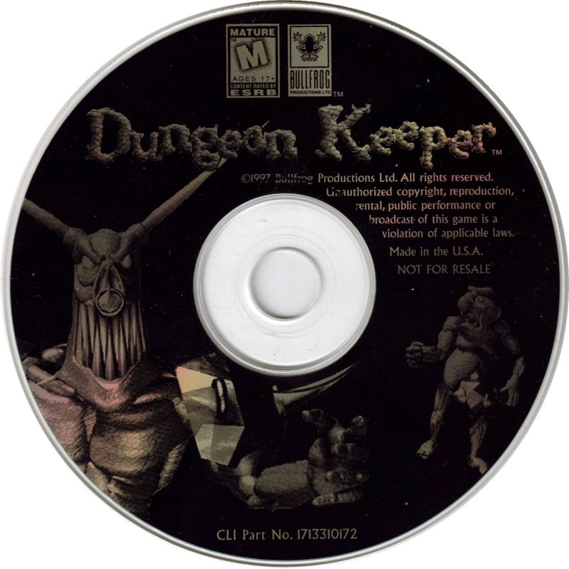 Media for Dungeon Keeper (DOS and Windows) (New Computer OEM Version)