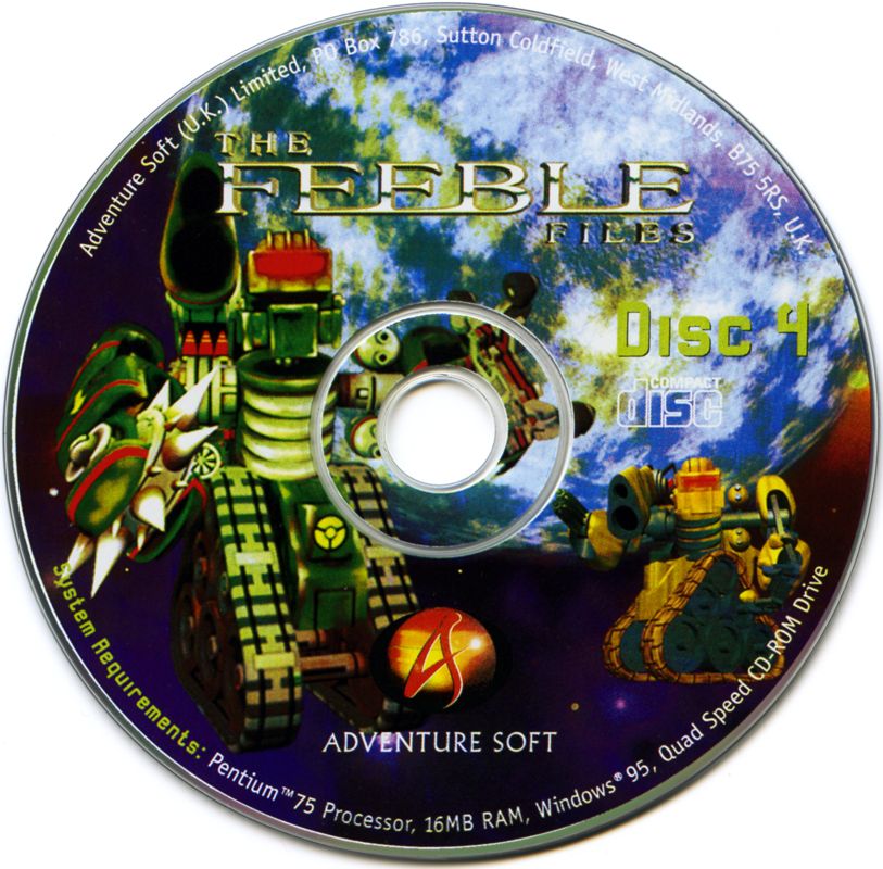 Media for The Feeble Files (Windows) (Limited Edition): Disc 4
