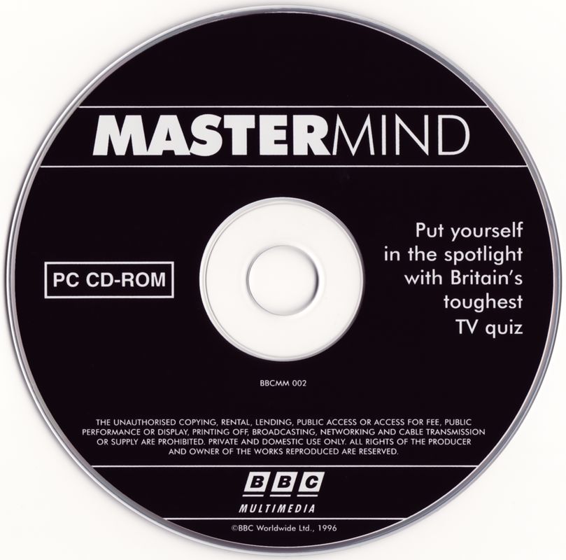 Media for Mastermind (Windows and Windows 3.x)