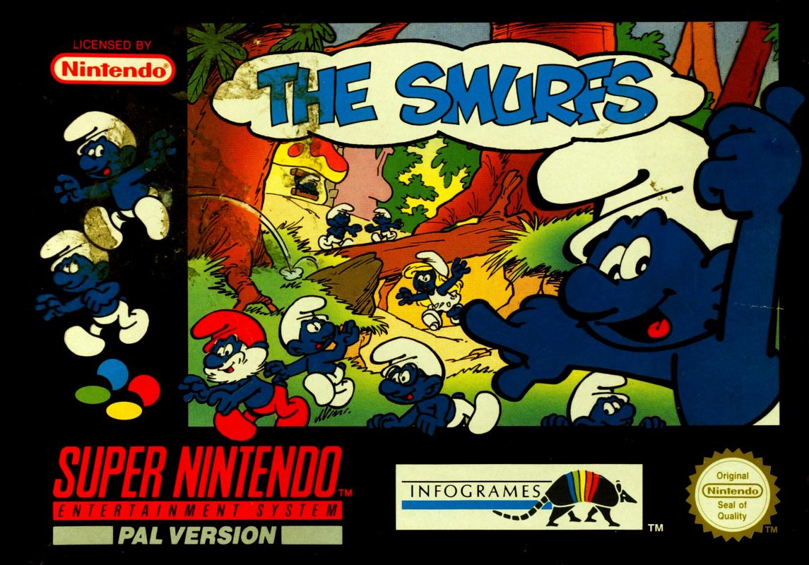 Front Cover for The Smurfs (SNES)