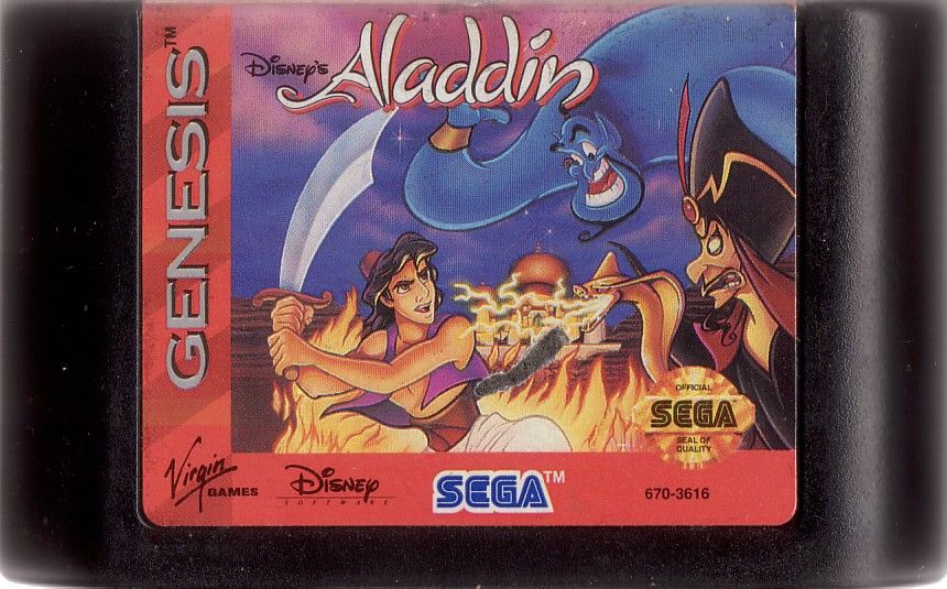 Media for Disney's Aladdin (Genesis)