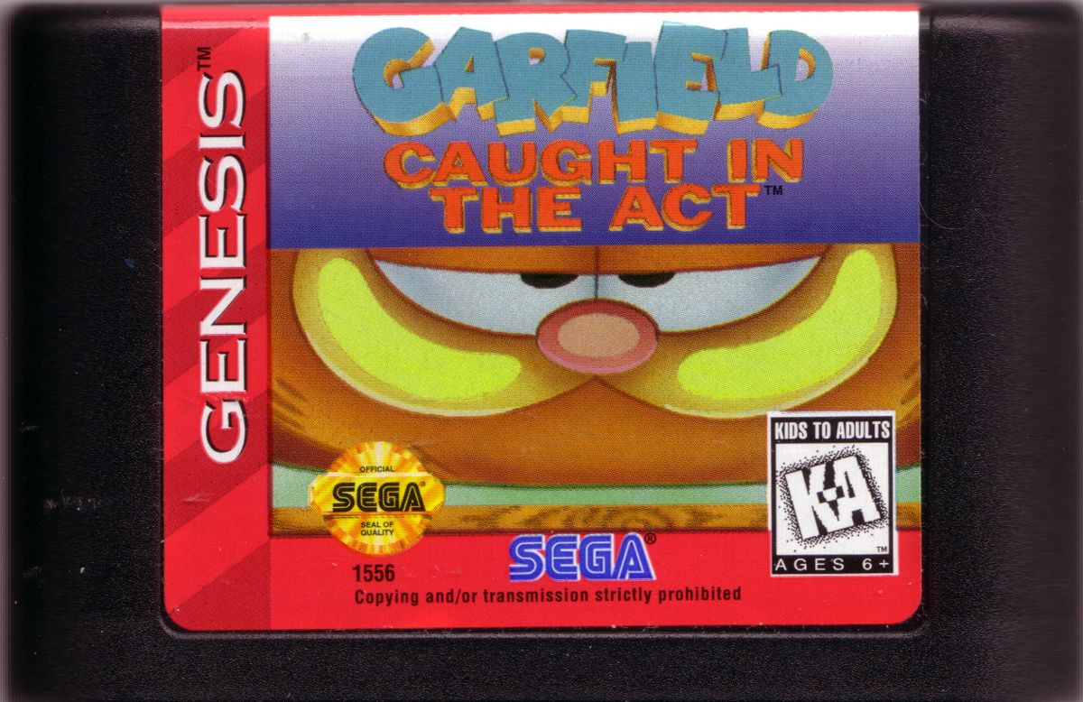 Garfield: Caught in the Act cover or packaging material - MobyGames