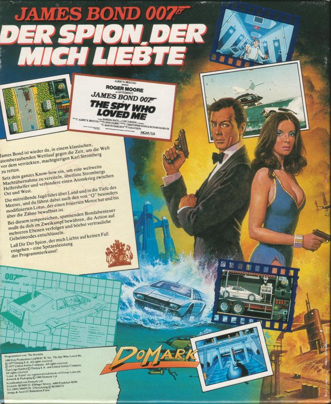 Back Cover for The Spy Who Loved Me (Atari ST)