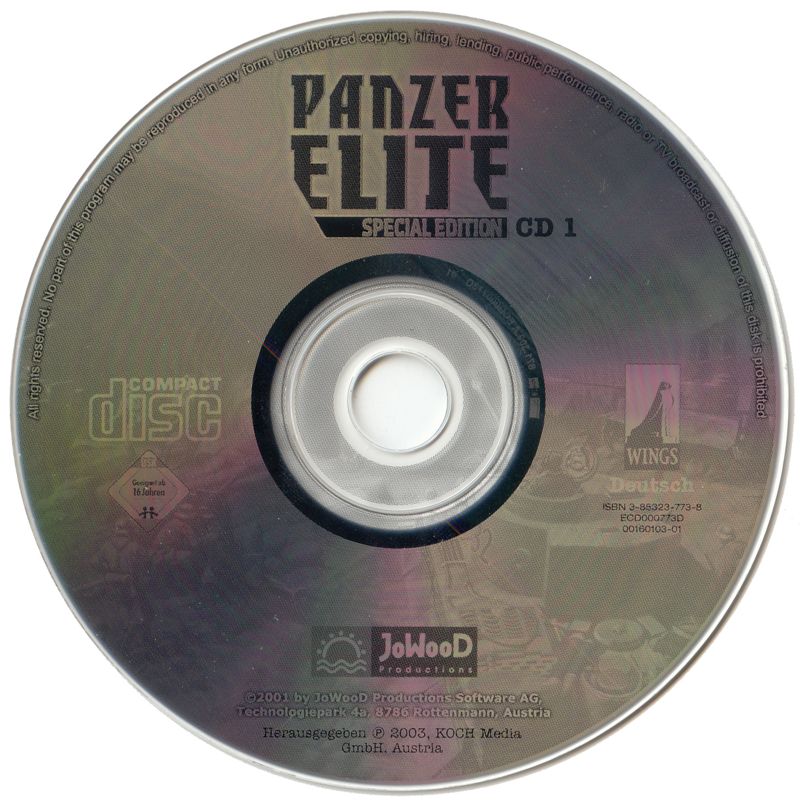 Media for Panzer Elite: Special Edition (Windows): Disc 1/2