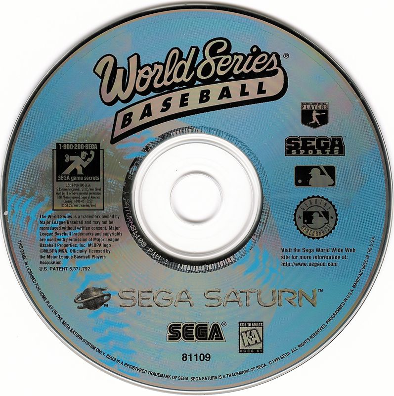 Media for World Series Baseball (SEGA Saturn)