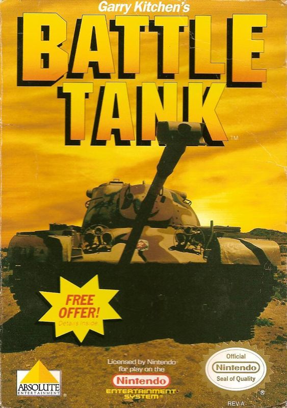 Front Cover for Garry Kitchen's Battletank (NES)
