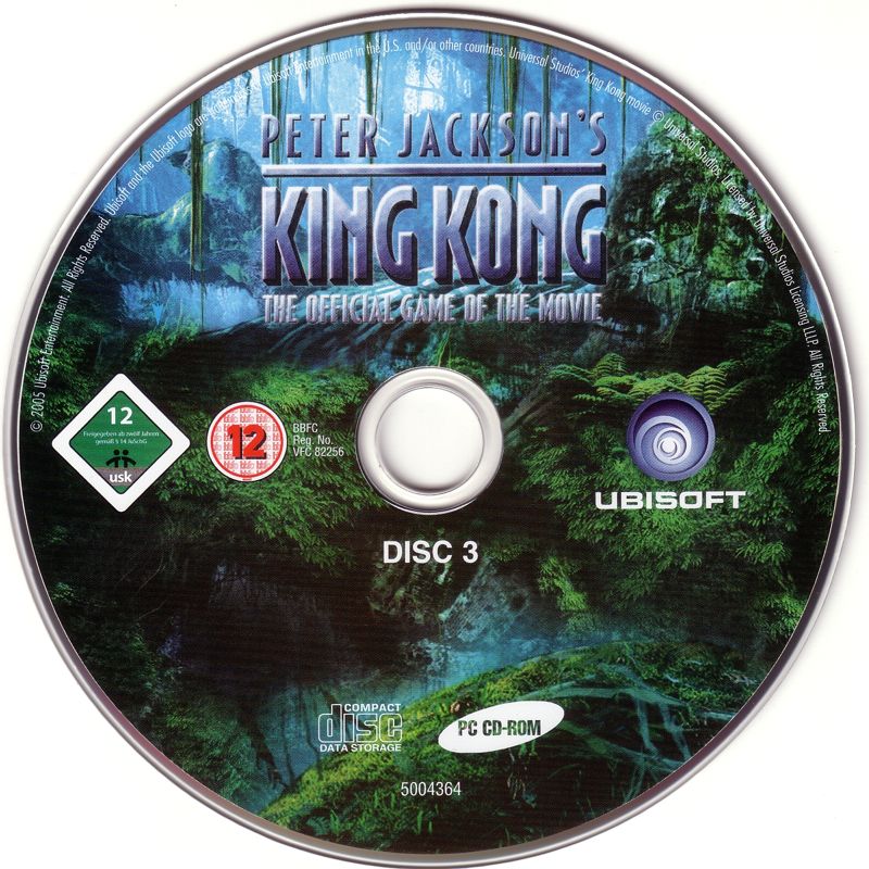 Media for Peter Jackson's King Kong: The Official Game of the Movie (Windows): Disc 3/3