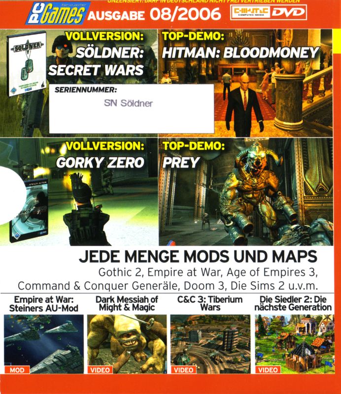 Other for Gorky Zero: Beyond Honor (Windows) (PC Games 08/06 covermount): Sleeve - Front