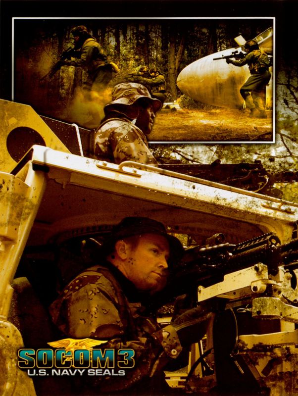 Inside Cover for SOCOM 3: U.S. Navy SEALs (PlayStation 2): Left