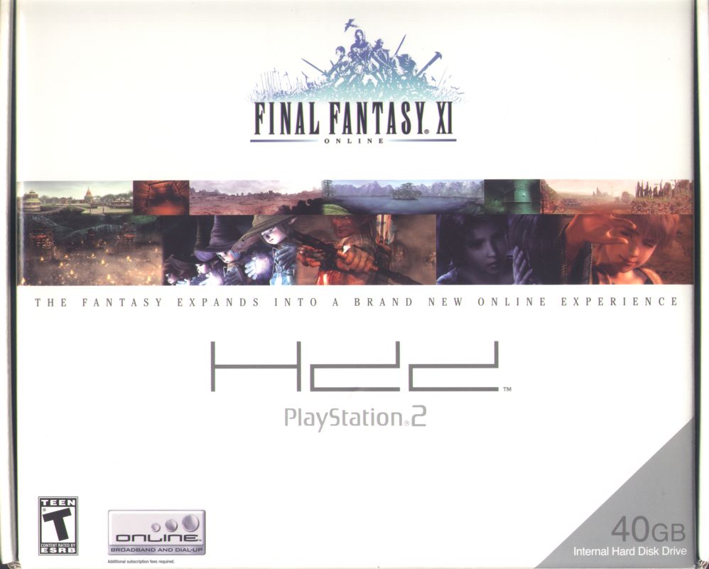 Front Cover for Final Fantasy XI Online (PlayStation 2): Box Front