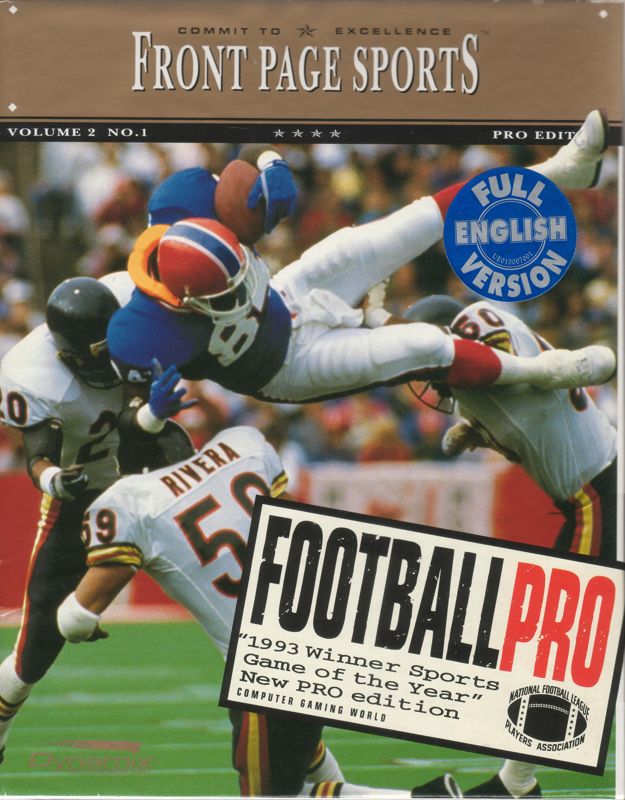 Front Cover for Front Page Sports: Football Pro (DOS)