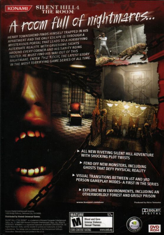Silent Hill 4: The Room cover or packaging material - MobyGames