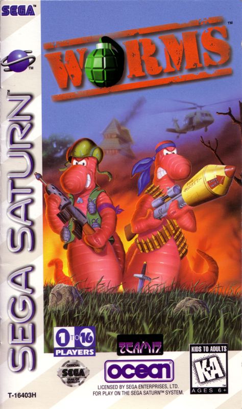 Front Cover for Worms (SEGA Saturn)