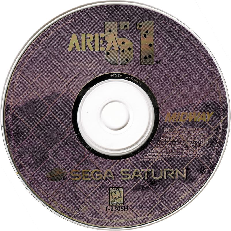 Media for Area 51 (SEGA Saturn)