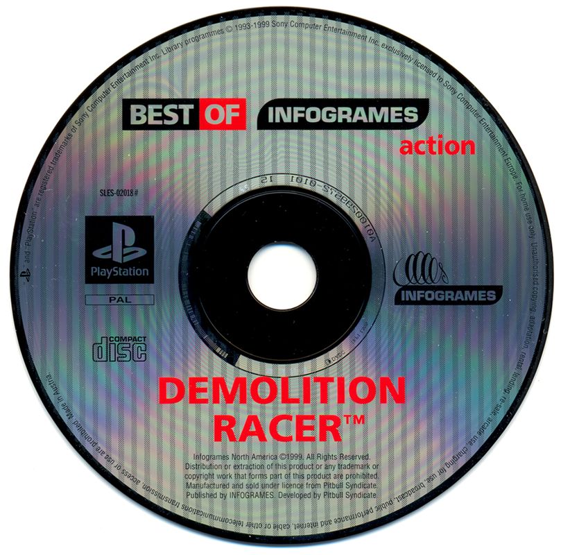 Media for Demolition Racer (PlayStation) (Best of Infogrames release)