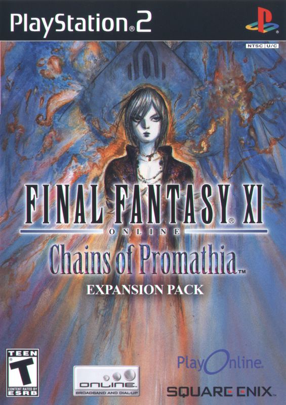 Front Cover for Final Fantasy XI Online: Chains of Promathia (PlayStation 2)