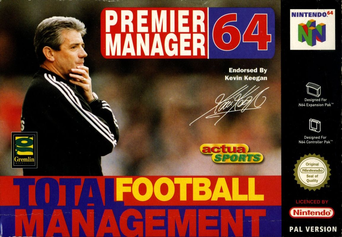 Front Cover for Premier Manager Ninety Nine (Nintendo 64)