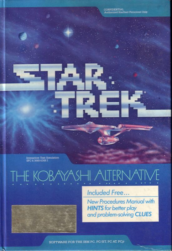 Front Cover for Star Trek: The Kobayashi Alternative (DOS): Box in book form. You can open it in the middle.