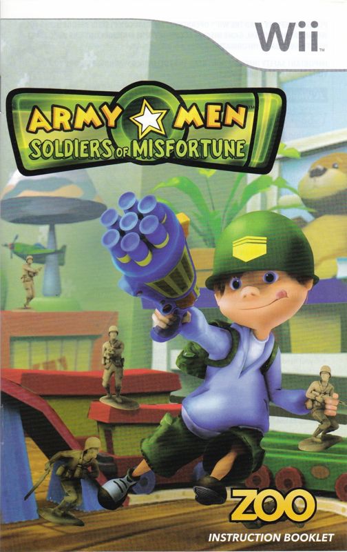 Manual for Army Men: Soldiers of Misfortune (Wii): Front