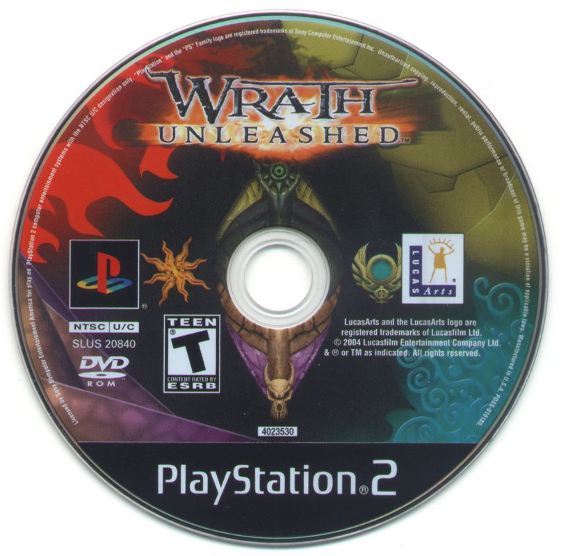 Media for Wrath Unleashed (PlayStation 2)