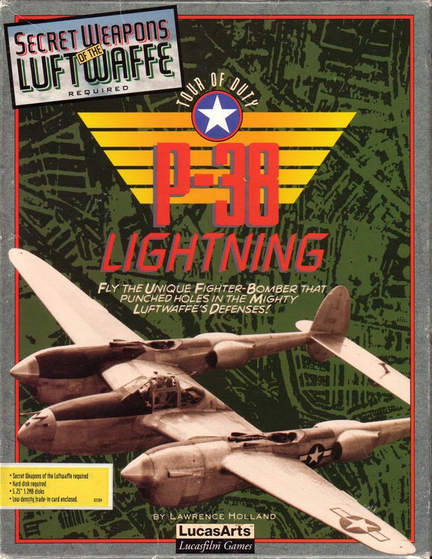 Front Cover for P-38 Lightning Tour of Duty (DOS)