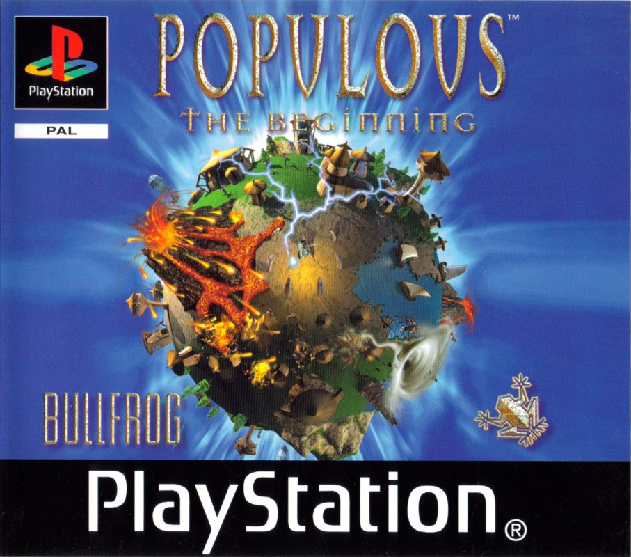 Front Cover for Populous: The Beginning (PlayStation) (Rental version)