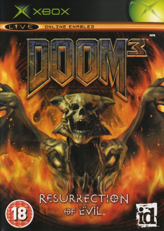 Front Cover for Doom³: Resurrection of Evil (Xbox)