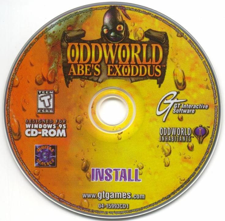 Media for Oddworld: Abe's Exoddus (Windows): Disc 1/2