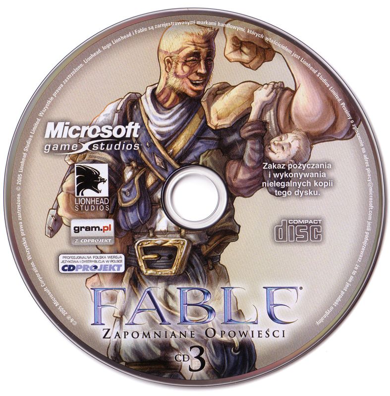 Media for Fable: The Lost Chapters (Windows): Disc 3