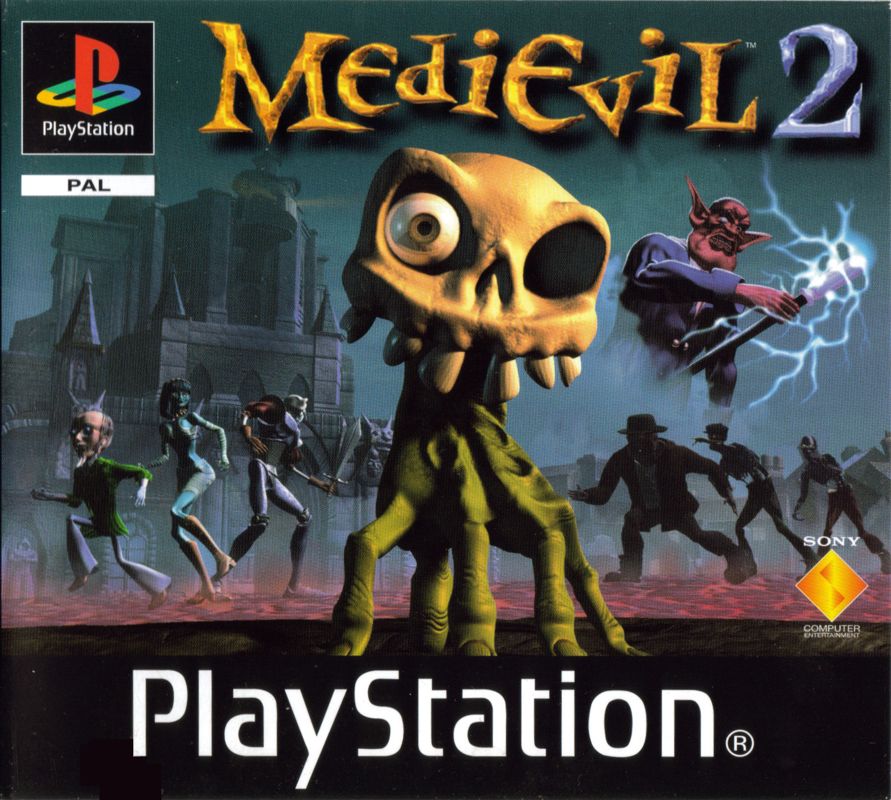 Front Cover for MediEvil II (PlayStation) (U.K. Rental version)