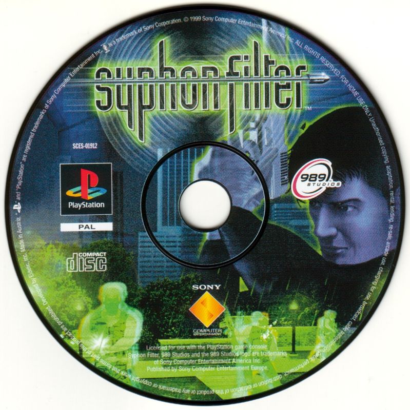 Syphon Filter (Playstation 1 PS1) Complete CIB! Black Label Disc Near Mint  Works 711719424024