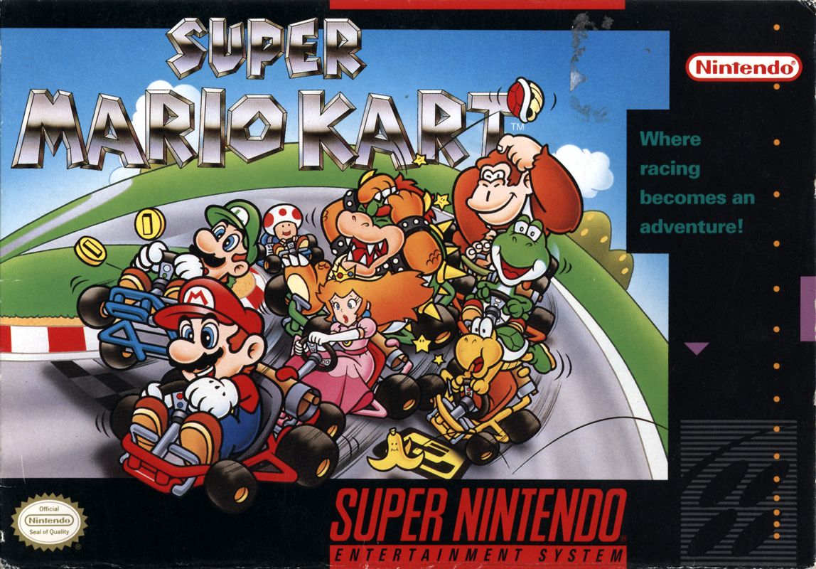 Front Cover for Super Mario Kart (SNES)