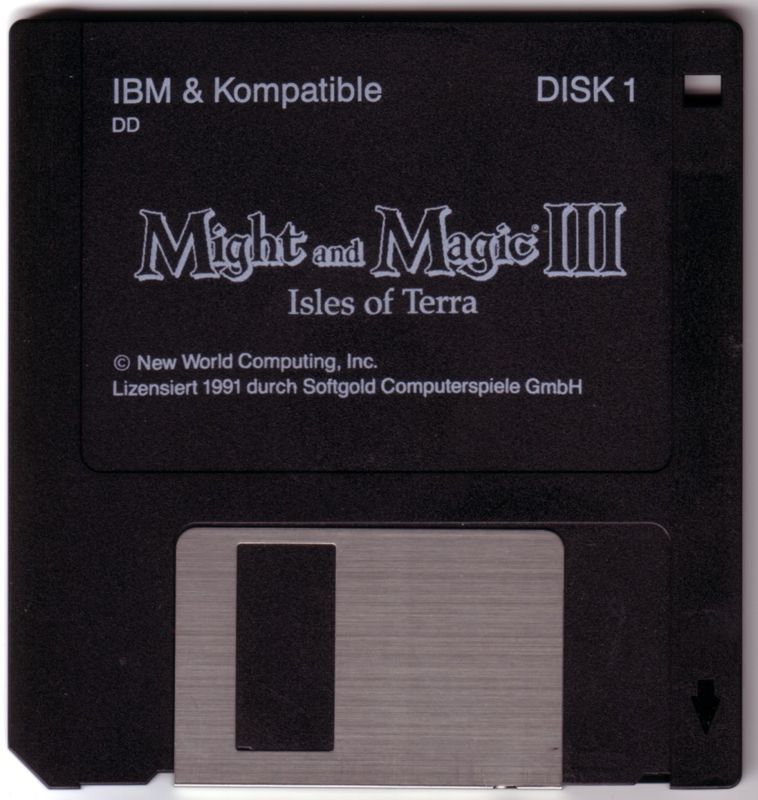 Media for Might and Magic III: Isles of Terra (DOS): Disk 1/3