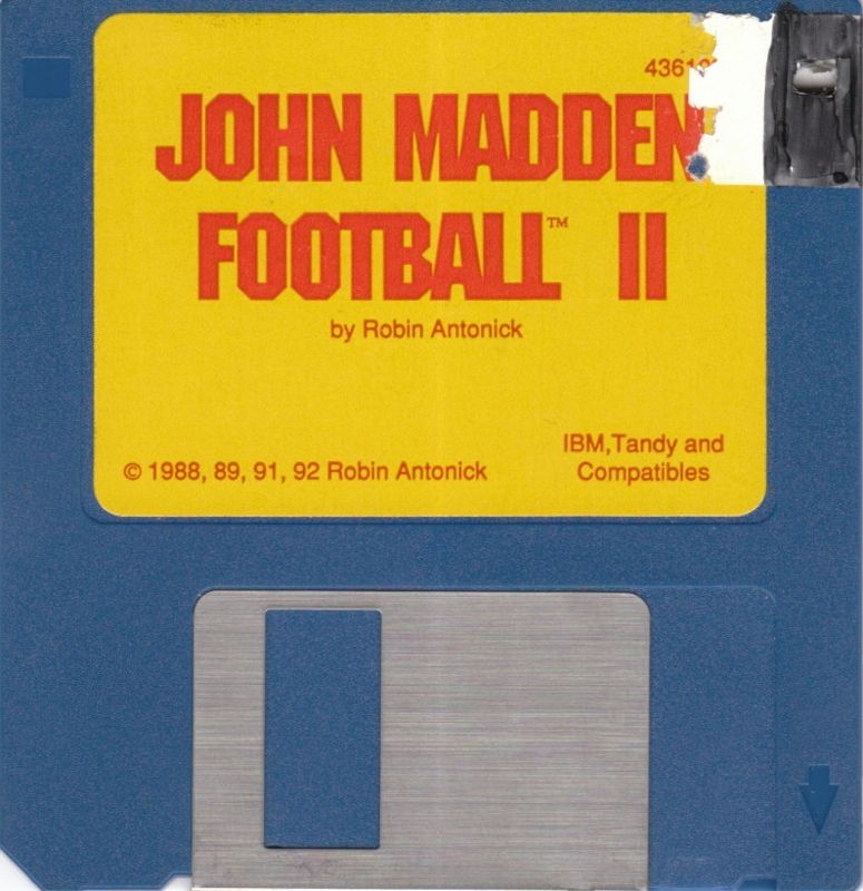 Media for John Madden Football II (DOS)