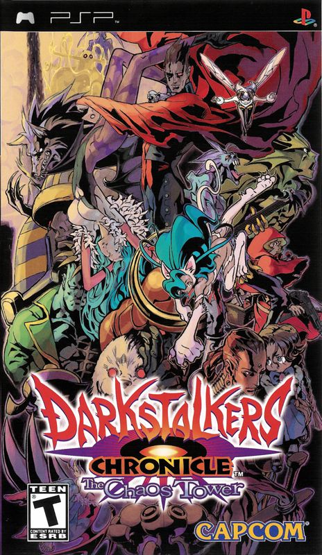 Front Cover for Darkstalkers Chronicle: The Chaos Tower (PSP)