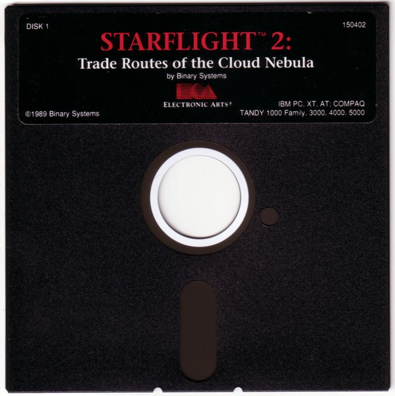 Media for Starflight 2: Trade Routes of the Cloud Nebula (DOS): Disk 1